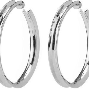 Jennifer Fisher Reverse Hoops, Silver, 3" dia